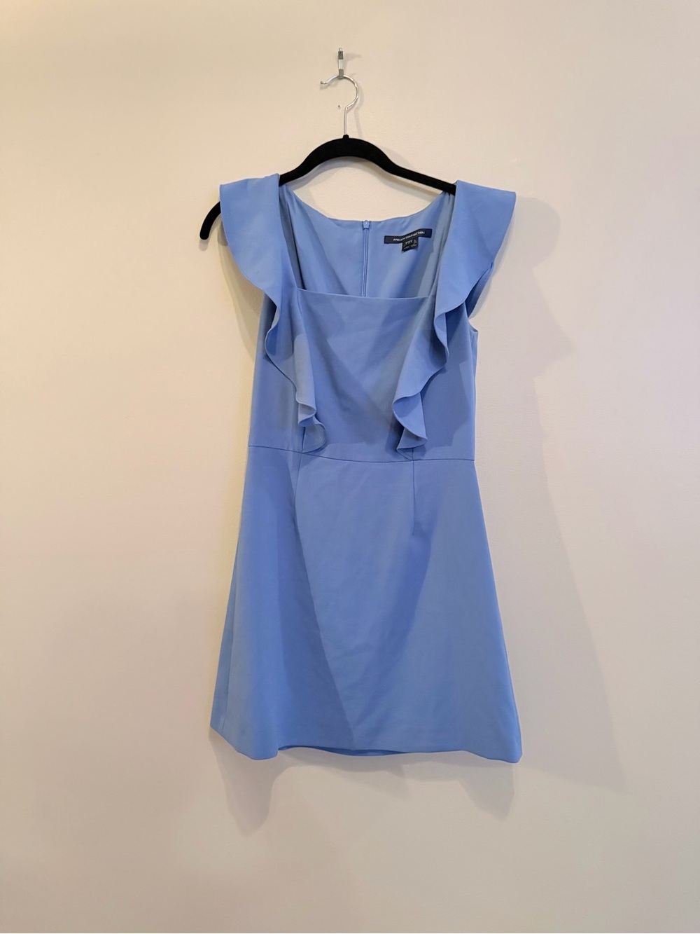 French Connection Blue Ruffle Dress